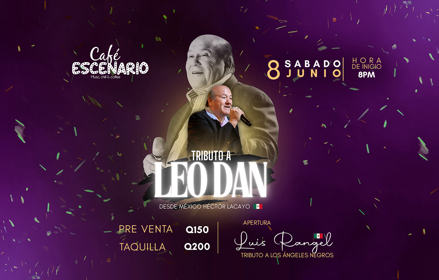 Tributo a Leo Dan – Café Escenario  ¡¡¡NUEVA FECHA!!!